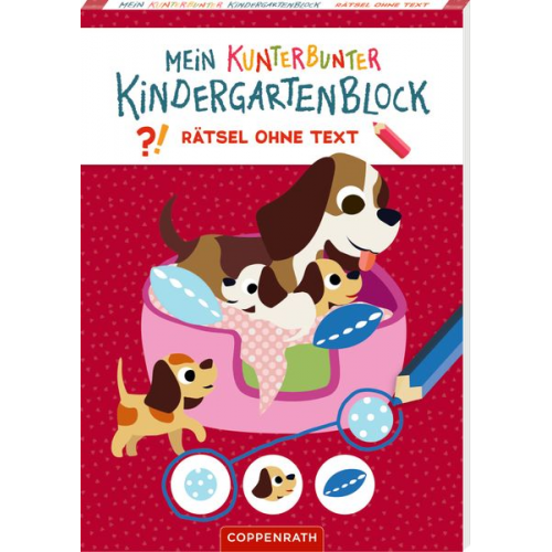 Mein k. Kindergartenblock: Rätsel ohne Text - Lieblingstiere