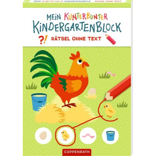 Mein k. Kindergartenblock: Rätsel ohne Text - Bauernhof