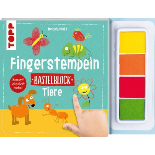 Melanie Kraft - Fingerstempeln. Bastelblock Tiere