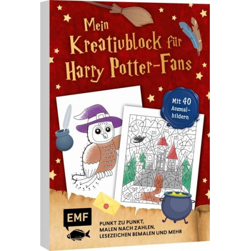 Mein zauberhafter Kreativblock für Harry Potter-Fans – Mit 40 Motiven zum Aus- und Weitermalen