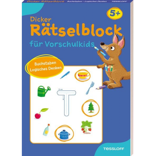 5298 - Dicker Rätselblock für Vorschulkids. Buchstaben, Logisches Denken