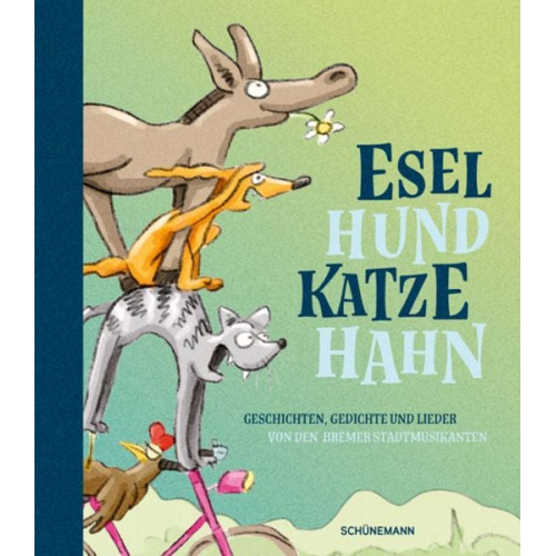 Esel, Hund, Katze, Hahn