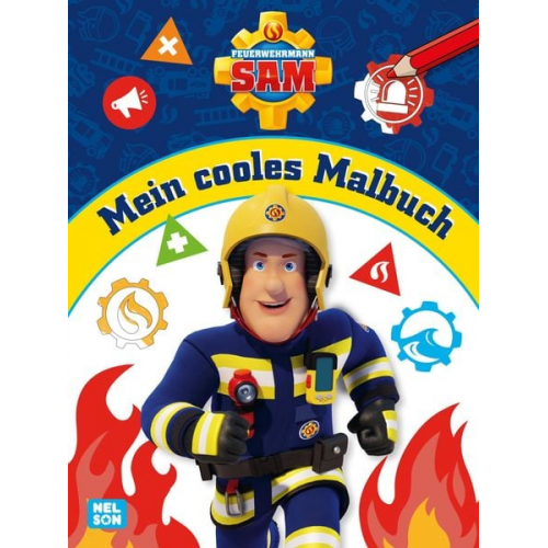 Feuerwehrmann Sam: Mein cooles Malbuch