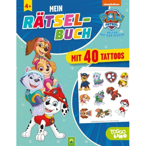 Schwager & Steinlein Verlag - PAW Patrol Mein Rätselbuch mit 40 Tattoos