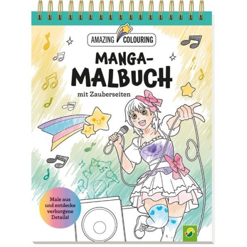 Manga-Malbuch mit Zauberseiten. Tolles Geschenk für Fans!