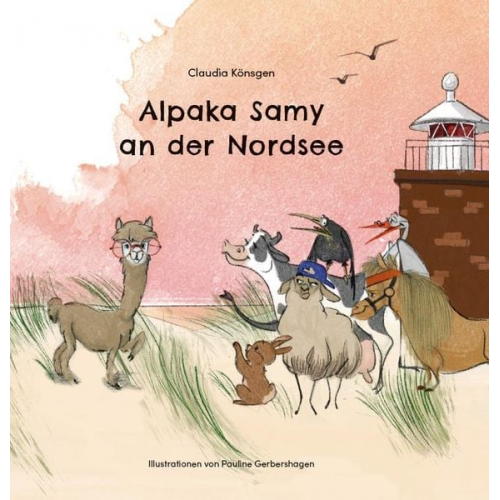 Claudia Könsgen - Alpaka Samy an der Nordsee