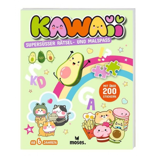 KAWAII Supersüßer Rätsel- und Malspaß