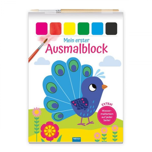 Trötsch Malbuch Mein erster Ausmalblock Pfau