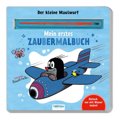 Trötsch Der kleine Maulwurf Malbuch mit Pinsel Mein erstes Zaubermalbuch