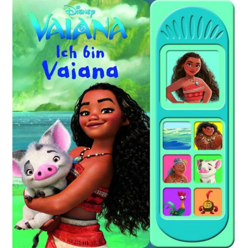 Disney Vaiana - Ich bin Vaiana - Soundbuch - Pappbilderbuch mit 7 Geräuschen