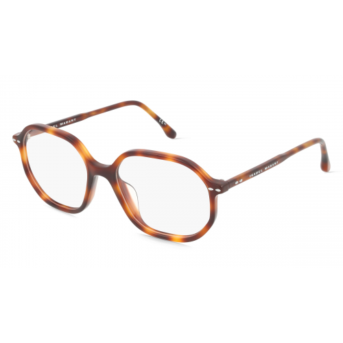 Isabel Marant IM 0044/G Damen-Brille inkl. Gläser Vollrand Eckig Acetat-Gestell 53mm/17mm/145mm, Havanna