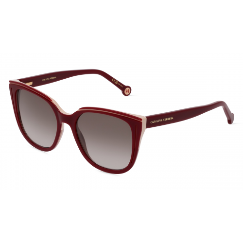 Carolina Herrera 0144/S Damen-Sonnenbrille Vollrand Butterfly Acetat-Gestell, rot