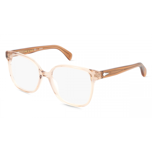 Rag & Bone RNB3053 Damen-Brille inkl. Gläser Vollrand Eckig Acetat-Gestell 54mm/17mm/140mm, Beige