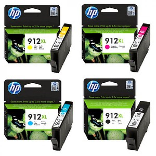 HP 912XL (3YP34AE) schwarz, cyan, magenta, gelb Druckerpatronen, 4er-Set