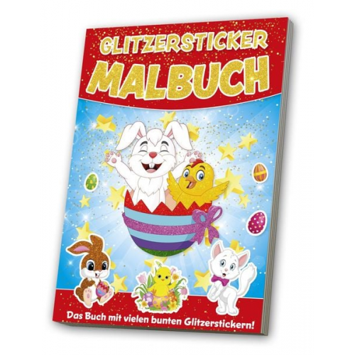 Glitzersticker XXL-Malbuch Kunterbunte Welt zur Osterzeit