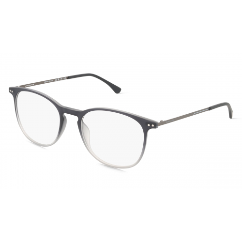 Jaguar J 6826 Herren-Brille inkl. Gläser Vollrand Rund Kunststoff-Gestell 53mm/19mm/145mm, Grau