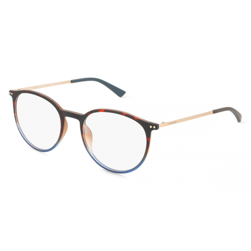 Jaguar 6827 Herren-Brille inkl. Gläser Vollrand Rund Kunststoff-Gestell 52mm/19mm/145mm, Braun