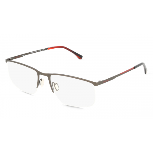 Jaguar J 5600 Herren-Brille inkl. Gläser Halbrand Eckig Titan-Gestell 55mm/18mm/145mm, Grau