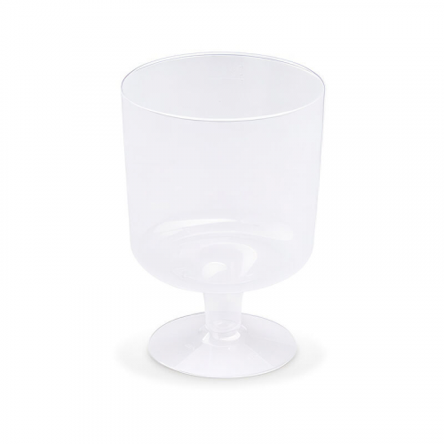 Mehrwegbecher Pfandbecher Weinglas transparent PP Eichstrich 0,2 l , 10 Stk.