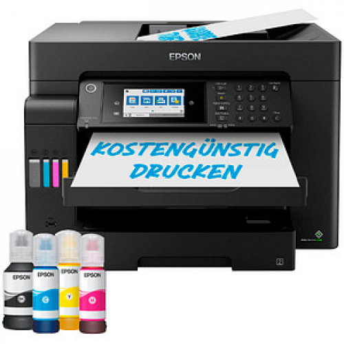 EPSON EcoTank ET-16605 4 in 1 Tintenstrahl-Multifunktionsdrucker schwarz