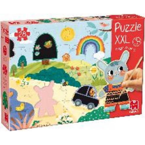 GOULA - XXL-Zauber-Kratz-Puzzle - 28 Teile