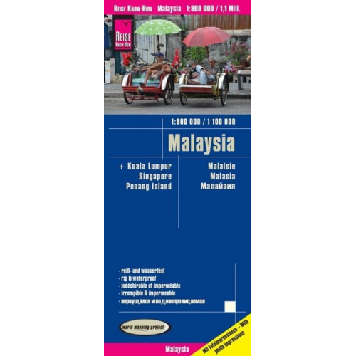 Reise Know-How Verlag Peter Rump - Reise Know-How Landkarte Malaysia (West 1:800.000 / Ost 1:1.100.000)