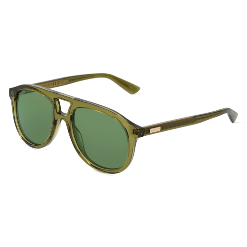 Gucci GG1320S Herren-Sonnenbrille Vollrand Pilot Recycelt-Gestell, Grün