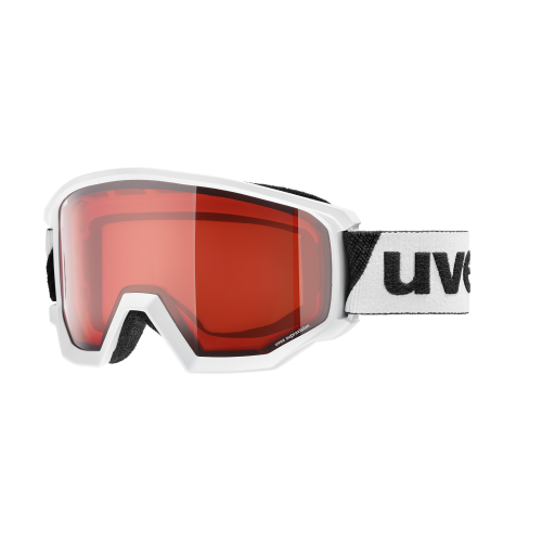 Uvex ATHLETIC LGL OTG  Unisex-Skibrille Vollrand Monoscheibe Kunststoff-Gestell, Schwarz