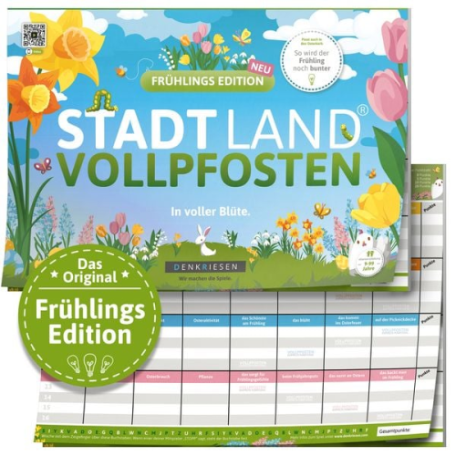 Denkriesen - Stadt Land Vollpfosten® - Frühlings Edition - "in Voller Blüte." A4