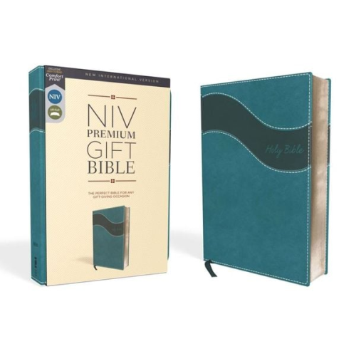 Zondervan - Niv, Premium Gift Bible, Leathersoft, Blue, Red Letter Edition, Indexed, Comfort Print