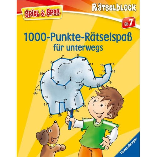 1000-Punkte-Rätselspaß für unterwegs - Rätselbuch ab 7 Jahre, Reisespiele für Kinder (Spiel & Spaß - Rätselblock)