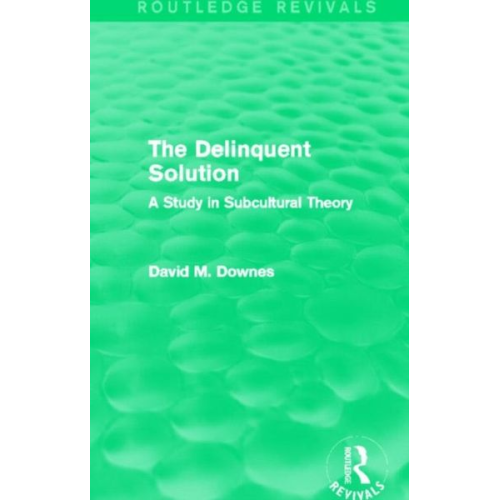 David Downes - Downes, D: The Delinquent Solution