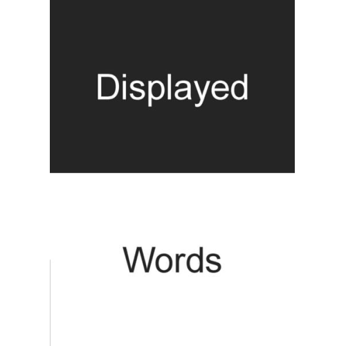 Displayed Words