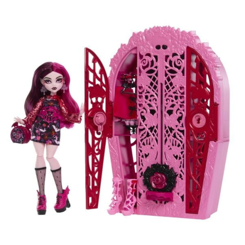 Monster High Skulltimate Secrets Garden Mysteries Spielset, Draculaura Puppe m