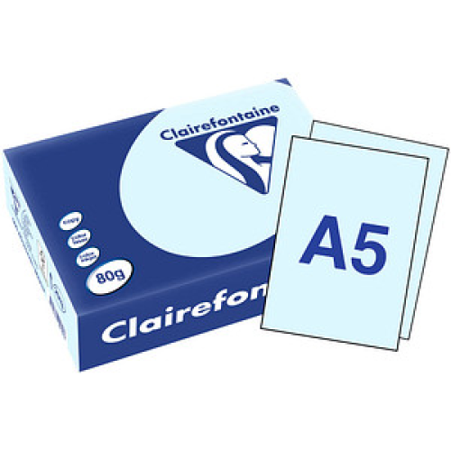 Clairefontaine Kopierpapier Trophée hellblau DIN A5 80 qm 500 Blatt