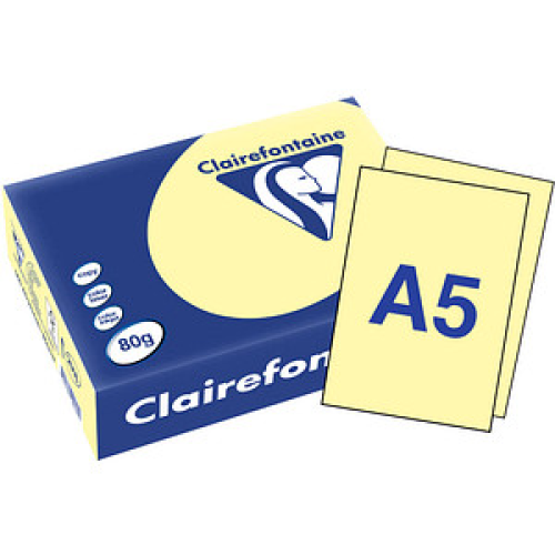 Clairefontaine Kopierpapier Trophée gelb DIN A5 80 qm 500 Blatt