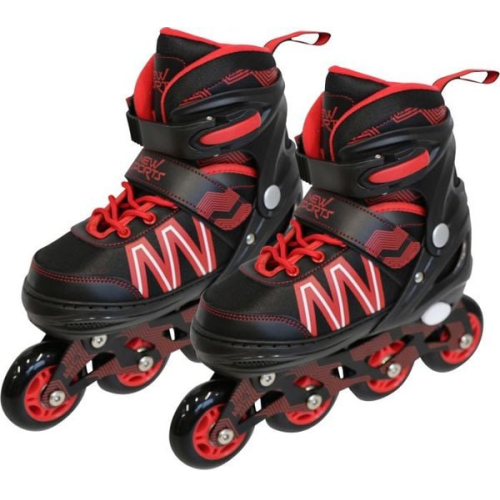 New Sports schwarz/rot ABEC 7, Größe 35-38