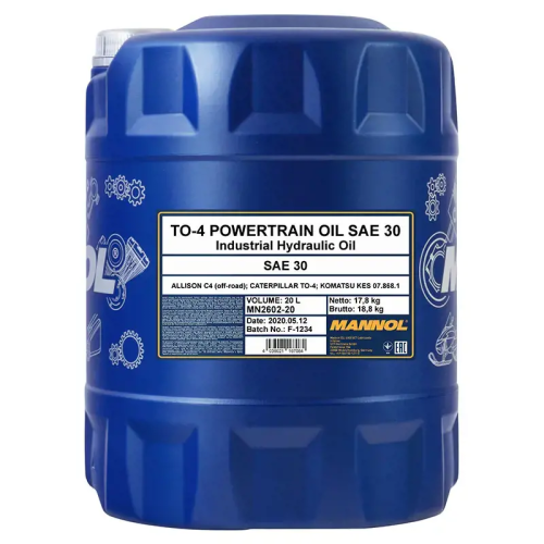 MN TO-4 Powertrain Oil SAE 30 20 L