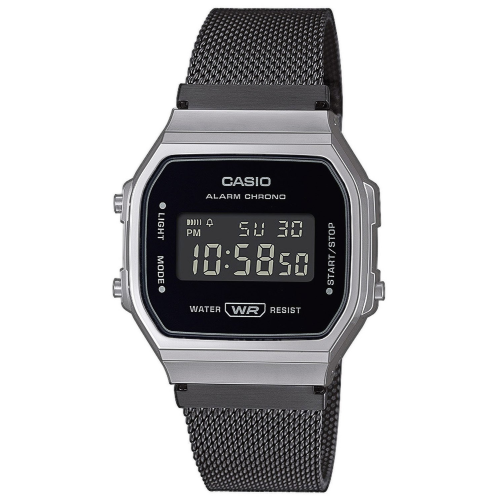 Casio A168WEMB-1BEF Vintage Digitaluhr Schwarz