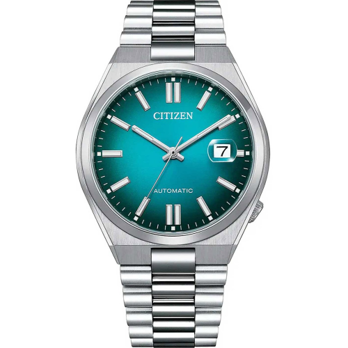 Citizen NJ0151-88X Herren-Armbanduhr Automatik Stahl/Türkis