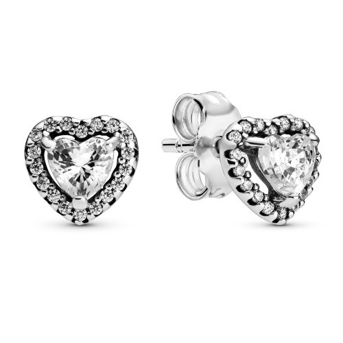 Pandora 298427C01 Damen-Ohrstecker Elevated Hearts