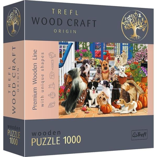 Trefl - Holzpuzzle 1000 - Hundefreundschaft