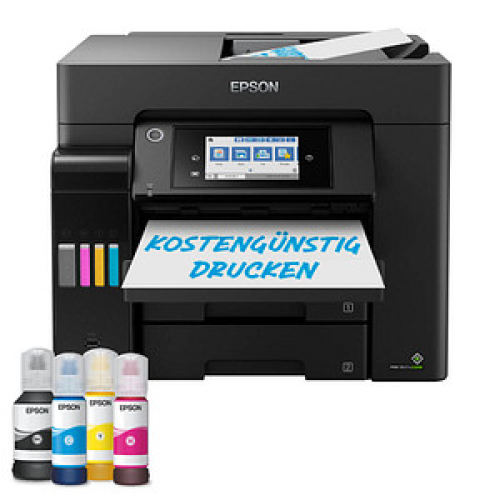 EPSON EcoTank ET-5855 4 in 1 Tintenstrahl-Multifunktionsdrucker schwarz