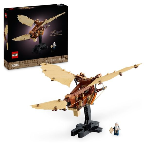 LEGO Icons Leonardo da Vincis Fluggerät, Deko für Erwachsene 10363