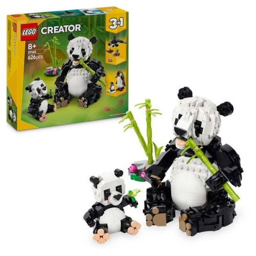 LEGO Creator 3in1 Wilde Tiere: Pandafamilie - Modelle zum Umbauen 31165