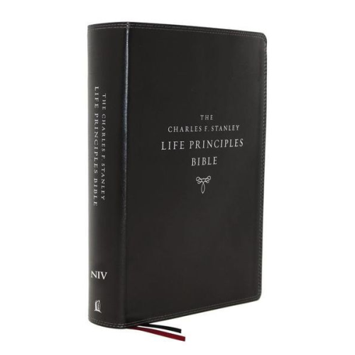 Thomas Nelson - Niv, Charles F. Stanley Life Principles Bible, 2nd Edition, Leathersoft, Black, Comfort Print