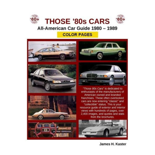 James Kaster - Those 80s Cars - American Catalog - Color Pages