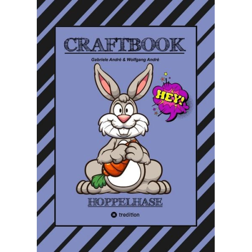 Gabriele André Wolfgang André - Craftbook - 100 Blatt Lustige Hasen - Niedliche Ausmalmotive - Zeichentraining - Knifflige Rätsel und Aufgaben - Osterhasen - Hoppelhasen