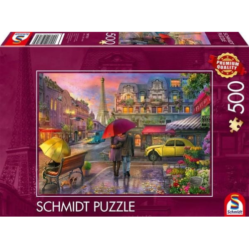 Schmidt 59712 - Regenzauber in Paris, Puzzle, 500 Teile