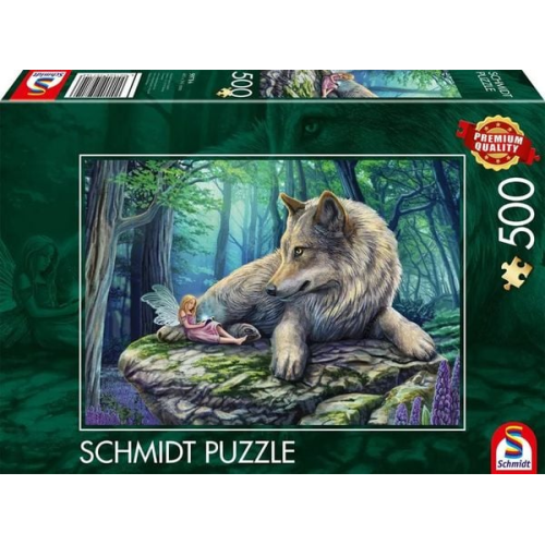 Schmidt 59714 - Wolf und Elfe, Puzzle, 500 Teile